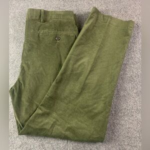 Lands’ End Traditional Fit Mens Cotton Blend Corduroy Pants Size 32x30 Green